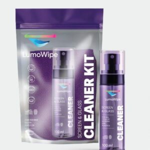 Ekranų ir stiklo valymo rinkinys LumoWipe, 100 ml, su šluoste