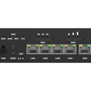 Teltonika RUTM50 belaidis maršrutizatorius Gigabitinis eternetas Dviguba juosta (2,4 GHz / 5 GHz) 5G Juoda - Image 3