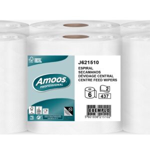 Popieriniai rankšluosčiai AMOOS Professional, 2 sluoksnių 437 lapeliai, 1 vnt.