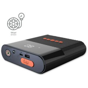 Jump Starter 4smarts PitStop+ 8800mAh Powerbank with compressor and flashlight juodos spalvos