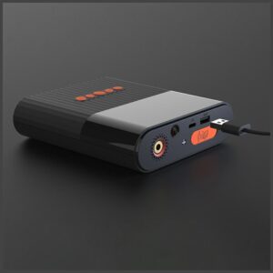 Jump Starter 4smarts PitStop+ 8800mAh Powerbank with compressor and flashlight juodos spalvos - Image 2