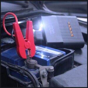 Jump Starter 4smarts PitStop+ 8800mAh Powerbank with compressor and flashlight juodos spalvos - Image 4