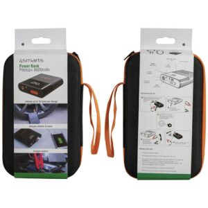 Jump Starter 4smarts PitStop+ 8800mAh Powerbank with compressor and flashlight juodos spalvos - Image 7