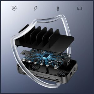 Charging station 4smarts Team 100W with cable set juodos spalvos - Image 9