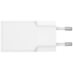 Cable Set 4smarts PDPlug Slim 20W GaN USB-C Wall Charger + 1.5m USB-C Cable baltos spalvos - Image 3