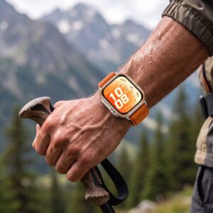 Tech-Protect NYLON PRO HUAWEI WATCH FIT 3 / 4 / 4 PRO / 5 / 5 PRO ORANŽINIS - Image 4
