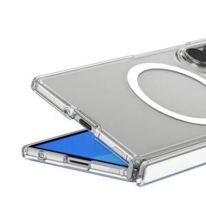 SPIGEN ULTRA HYBRID PRO MAGSAFE GALAXY Z FOLD 8 YPAČ SKAIDRUS/BALTAS - Image 5