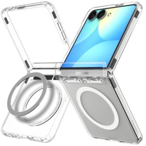 SPIGEN ULTRA HYBRID PRO MAGSAFE GALAXY Z FLIP 8 SKAIDRUS/BALTAS - Image 4