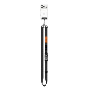 TECH-PROTECT C9S ROPE CROSSBODY JUODA/ORANŽINĖ - Image 4