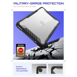 SUPCASE UNICORN BEETLE PRO MACBOOK NEO 13 2026 JUODAS/SKAIDRUS - Image 4