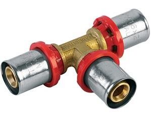 Presuojamasis trišakis TDM Brass, 20 x 20 x 20 mm - Image 1