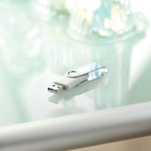 USB atmintinė TECHMATE, 8GB, baltos spalvos - Image 2