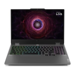 „Lenovo“ LOQ 15AHP9 „Ryzen 7“ 7445HS, 15,6 colių FHD, 144 Hz, IPS, 300 nits, AG, 16 GB DDR5 5600, 512 GB SSD, „GeForce RTX 4050“ 6 GB, 720p kamera, 60 Wh, be operacinės sistemos, „Luna Grey“ - Image 1
