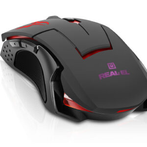 Žaidimų pelė REAL-EL RM-520 Gaming, juodos spalvos - Image 4