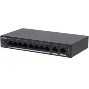 Switch|DAHUA|CS4010-8GT-60|Switch type Managed|Switch layer L2|Form factor Desktop/Wall-Mounting|10xRJ-45 ports|RJ-45 Ports Type Gigabit Ethernet (10/100/1000)|Power over Ethernet (PoE) Yes|8xPower over Ethernet (PoE) ports quantity|Total Power over Ethernet (PoE) budget 60 W|CS4010-8GT-60