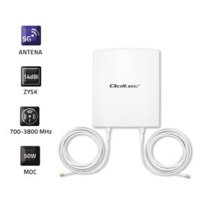 Qoltec 57022 5G antena LTE | 14 dBi | Lauke - Image 2