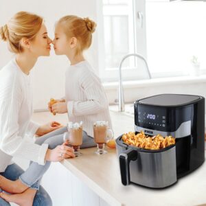 Karšto oro gruzdintuvė NOVEEN AF550 6,5 l 1600 W Juoda, Sidabras - Image 3
