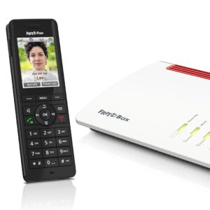 Fon FRITZ! X6 DECT telefonas Skambintojo ID Juoda - Image 2