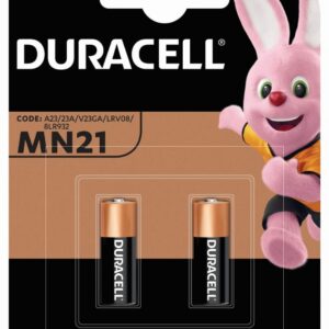 Elementai Duracell MN21 (A23) 12V, šarminis, auto signalizacijai, 2 vnt, blisteryje