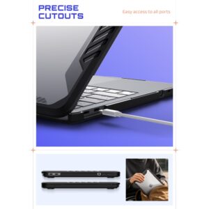 SUPCASE UNICORN BEETLE PRO MACBOOK NEO 13 2026 JUODAS/SKAIDRUS - Image 5