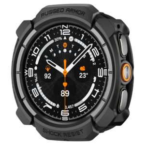 Spigen RUGGED ARMOR Samsung Galaxy WATCH ULTRA 2 2026 (47 MM) MATINĖ JUODA - Image 5