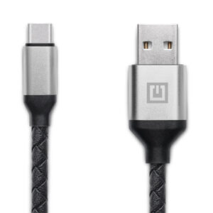 Laidas REAL-EL Premium USB A - C tipo, odinis, juodos spalvos, 1 m, odinis - Image 5