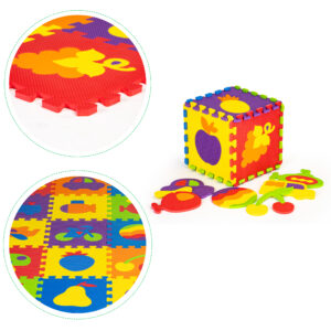 Edukacinis EVA putų dėlionės kilimėlis 20 dalių 148x119 cm ECOTOYS - Image 6