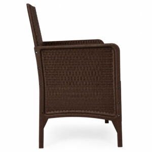 Dvivietė sodo sofa su pagalvėle, suoliukas balkonui, terasai ir sodui, ruda, MultiGarden - Image 6