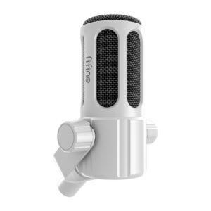 Fifine Tank1 Dynamic Microphone White - Image 1