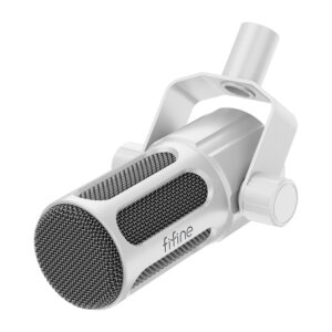 Fifine Tank1 Dynamic Microphone White - Image 2