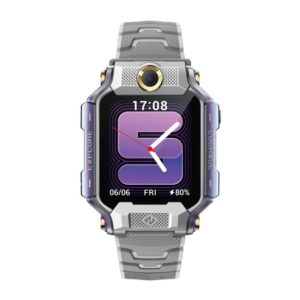 imoo Watch Phone X10 4,06 cm (1.6") AMOLED 45 mm Skaitmeninis 320 x 360 pikseliai Lietimui jautrus ekranas Pilka „Wi-Fi“ GPS (palydovinis)