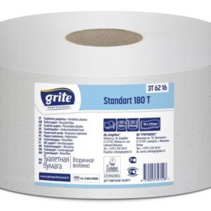 Tualetinis popierius Grite standart 180T, 2 sluoksniai, pilkos spalvos, 180m, 1vnt