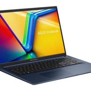 ASUS Vivobook 17 X1704VA-AU1066 „Core 5“ 120U, 17,3 colių FHD IPS lygio ekranas, 60 Hz, 250 nits, AG, 16 GB DDR5, 512 SSD, „Intel Graphics“, 720p kamera, 50 WHrs, be operacinės sistemos, „Quiet Blue“ - Image 3