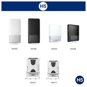 Popieriniai rankšluosčiai Tork PeakServe Continuous H5 (100585), 1 sluoksnio, baltos spalvos, lapeliais - Image 12