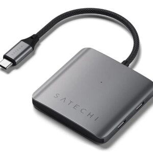 Satechi ST-H4CPDM sąsajos šakotuvas C tipo USB 10000 Mbit/ai Pilka