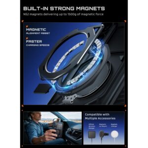 SUPCASE UB GRIP MAG MagSafe Samsung Galaxy Z FOLD 8 JUODAS - Image 6
