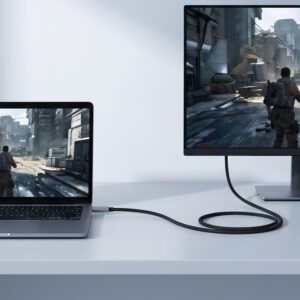 TECH-PROTECT ULTRABOOST KABELIS USB-C Į HDMI 2.1 8K 60HZ 200CM GELEŽIES PILKOS SPALVOS - Image 7