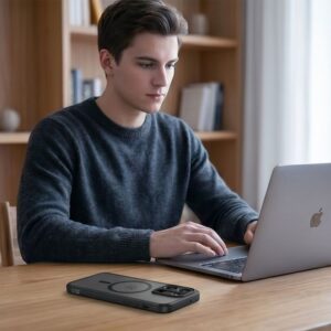 TECH-PROTECT MAGMAT MAGSAFE ONEPLUS NORD 6 MATINIS JUODAS - Image 6