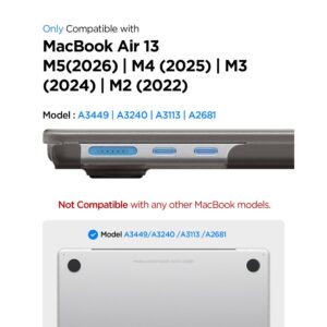 SPIGEN AIRSKIN MACBOOK AIR 13 M2-M5 2023-2026 FROST BLACK - Image 6