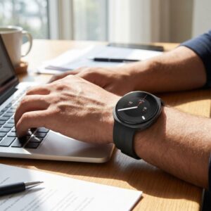 TECH-PROTECT SILICONE EVO SAMSUNG GALAXY WATCH 8 / 9 / CLASSIC (40 / 44 / 46 MM) JUODAS - Image 5