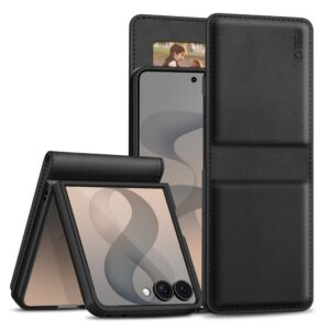 Tech-Protect Wallet Samsung Galaxy Z FLIP 8 JUODAS