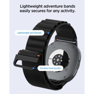 Spigen WBF1 DIRŽELIS Samsung Galaxy WATCH 8 / 9 / CLASSIC (40 / 44 / 46 MM) JUODAS - Image 6