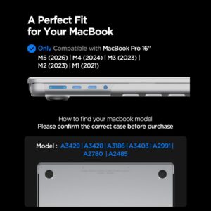 SPIGEN AIRSKIN MACBOOK PRO 16 M1-M5 / M5 PRO / M5 PRO MAX 2021-2026 MATINIS SKAIDRUS DĖKLAS - Image 6