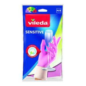 Pirštinės guminės Vileda, M dydžio