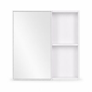 Vonios kambario spintelė su praustuvu ir veidrodžiu, pakabinamas baldų komplektas ModernHome - Image 7