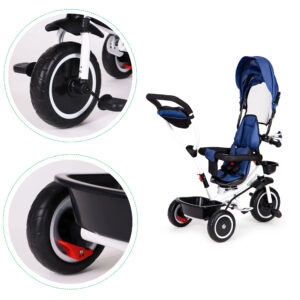 Triratis su 360' besisukančia sėdyne ECOTOYS mėlynas - Image 7