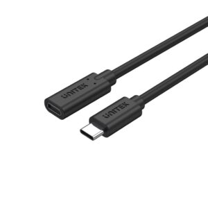 UNITEK C14086BK USB kabelis USB 3.2 Gen 2 (3.1 Gen 2) 0,5 m USB C Juoda - Image 1