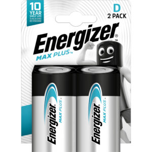 Šarminė baterija LR20 (D) EP95 1.5V 18000mAh MAX plus Energizer 2vnt įpakavime