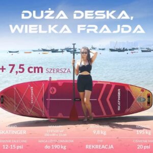 SUP lenta „SKATINGER Prana Meteor Red“ 350 x 89 x 15 cm - Image 3