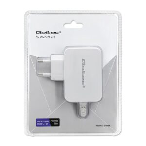 Qoltec 51039 maitinimo adapteris / inverteris Vidaus 65 W Balta - Image 2